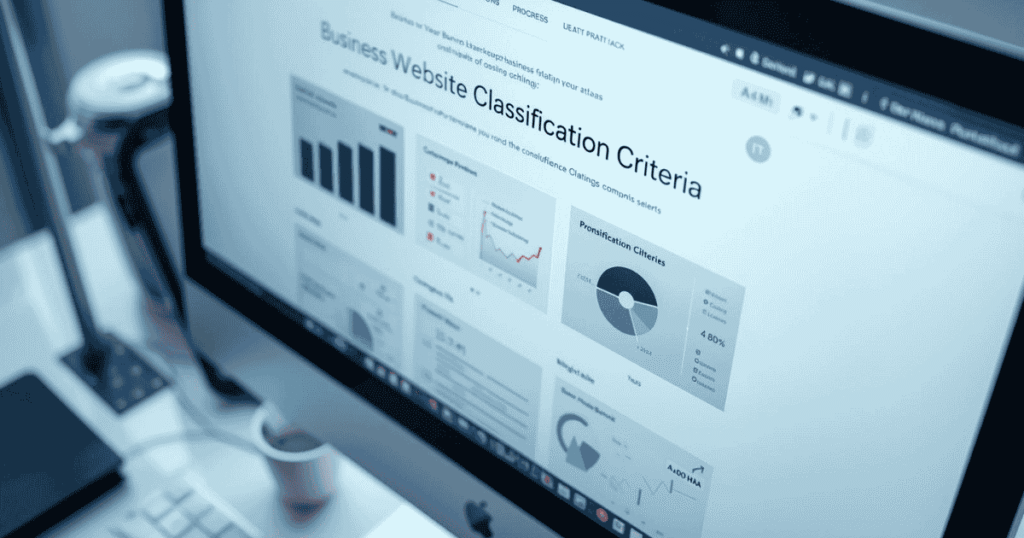 Business Website Classification Criteria